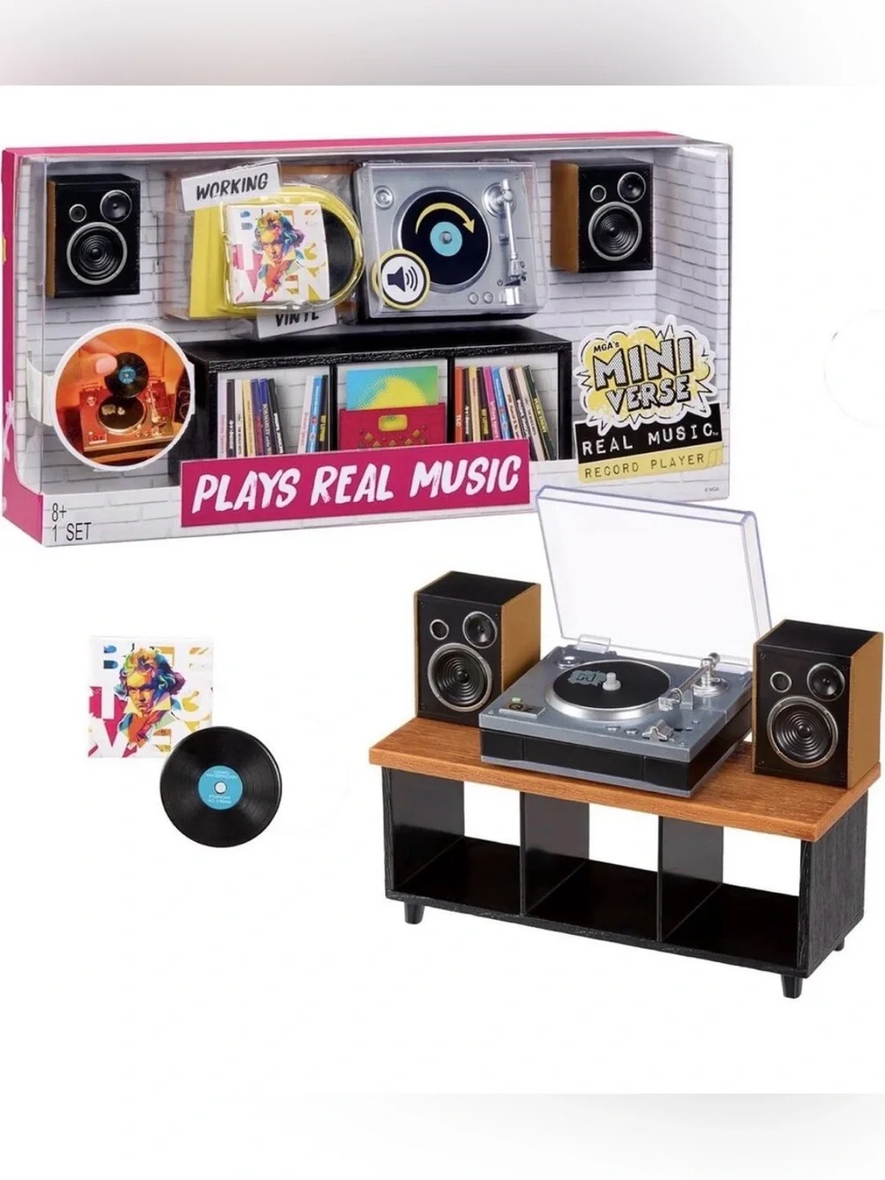 MGA's Miniverse Real Music Mini Record Player New!